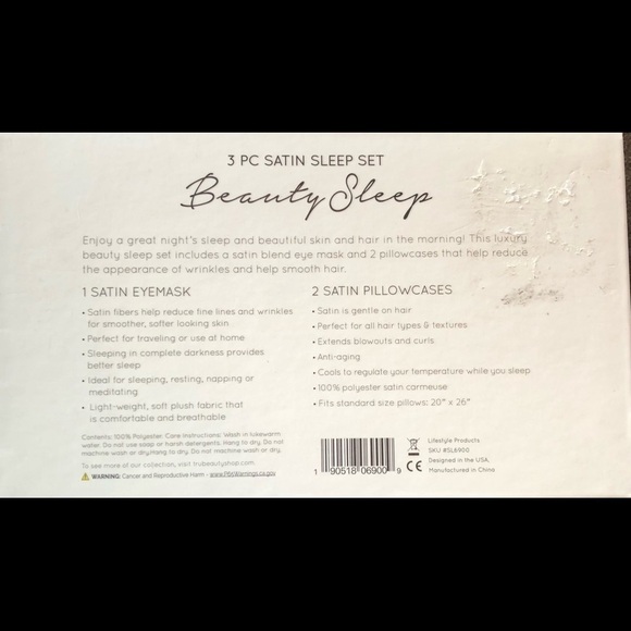 NEW/ BEAUTY SLEEP / NIB/ 3 Piece Satin Sleep Set - Picture 5 of 8